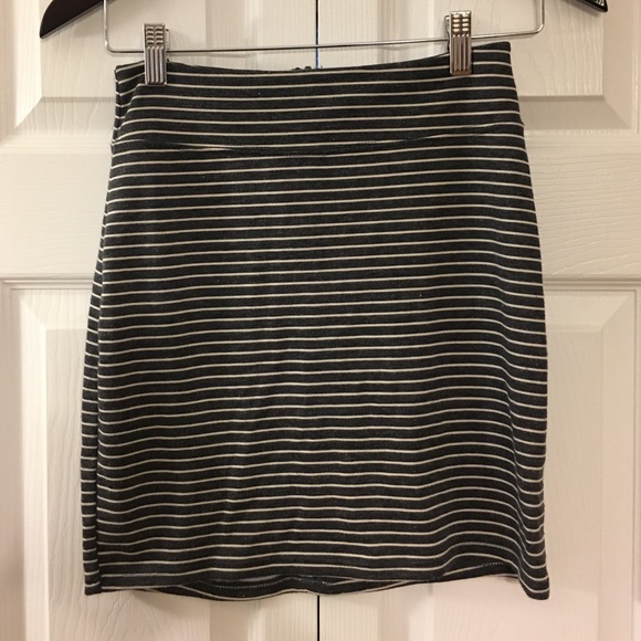 Striped mini skirt