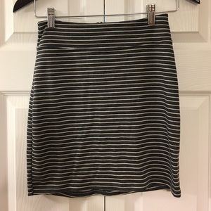 Striped mini skirt