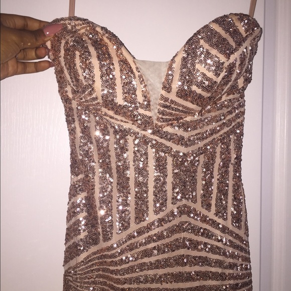 Sequins prom dress