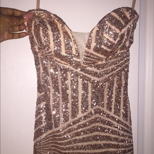 Sequins prom dress