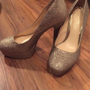 Jessica Simpson heels (glitter) size 7m