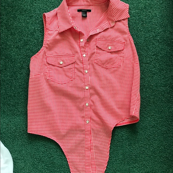 Red and white checkered shirt