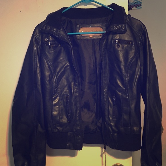 Faux leather jacket