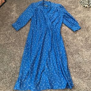 1980s vintage royal blue dress 1980s vintage royal blue dress