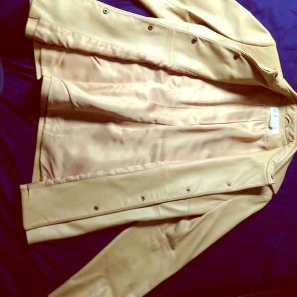 Rena Rowan 100% Soft Leather jacket ( Tan)