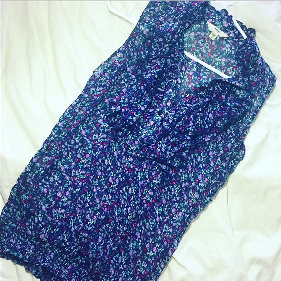 Floral Blue blouse