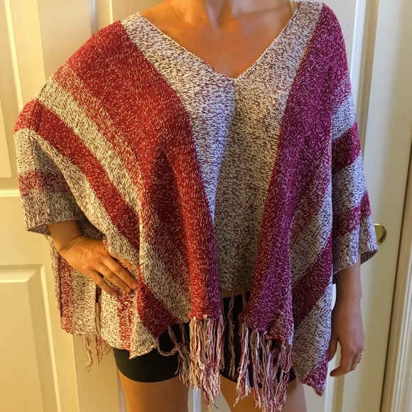 Almost Famous Fringe poncho