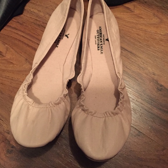Ballerina pink flats from American eagle