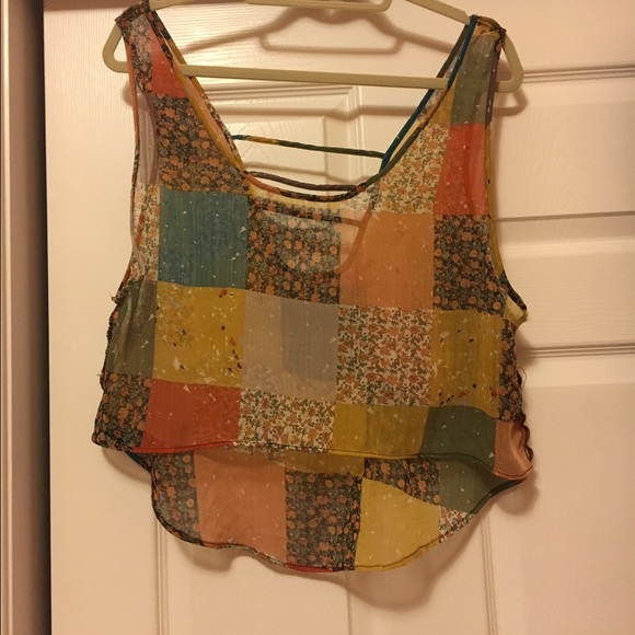 Printed crop top
