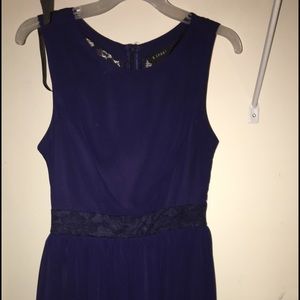 Navy full lace back dress!