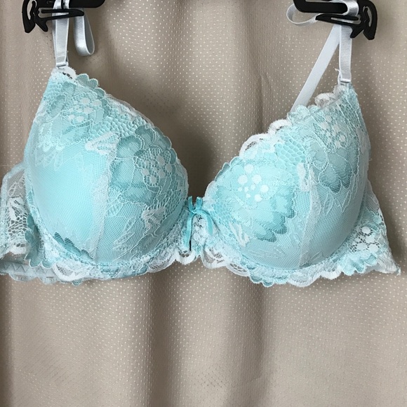 Blue Lace Bra