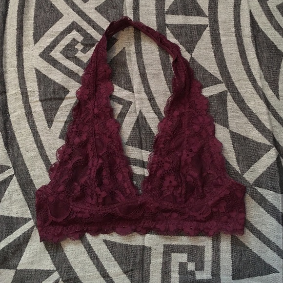 Free people galoon halter lace bra
