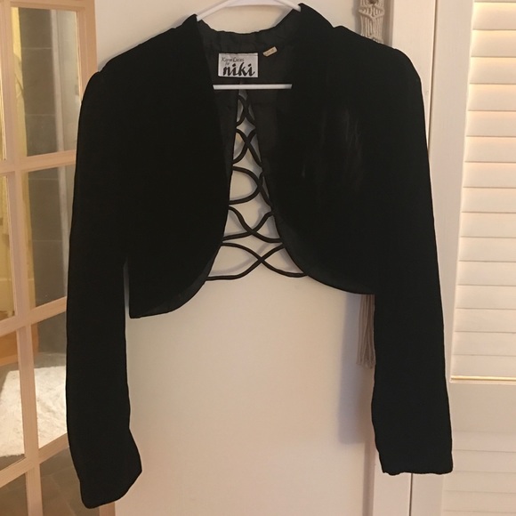 Vintage velvet bolero