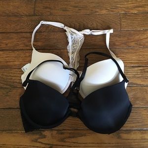 TWO FRONT HOOK 34C BRAS (read description)
