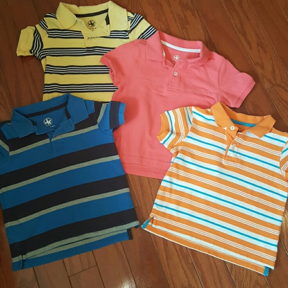 Lot of 4 boys button up tshirts