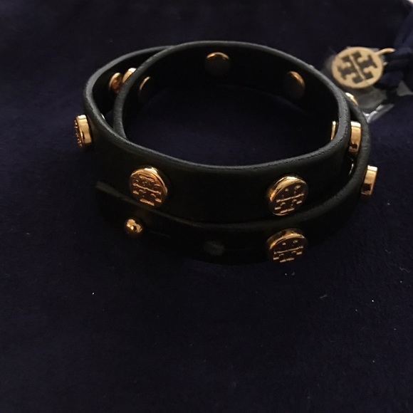 Tory Burch leather wrap bracelet