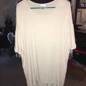 Cream Lularoe Irma. NWOT. Medium