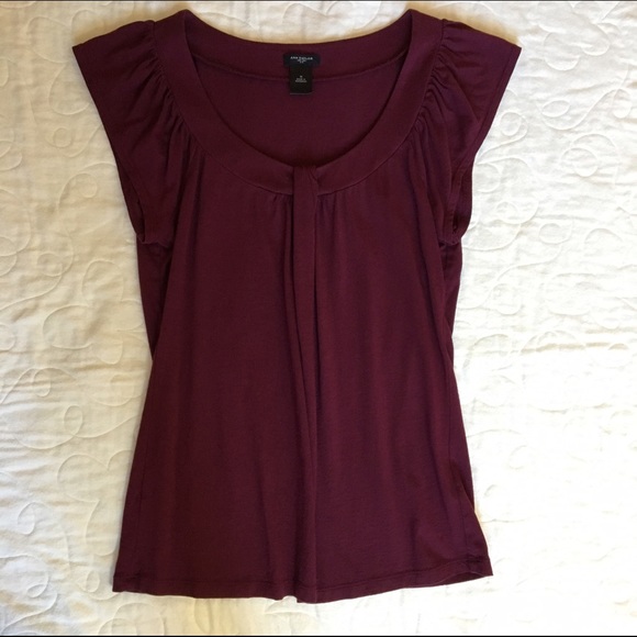 Ann Taylor Burgundy Top