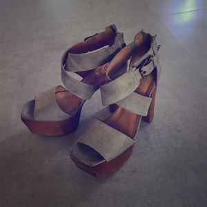 Jeffrey Campbell platform leather heels