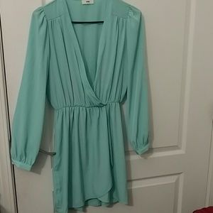 Tobi Mint LS Dress Medium