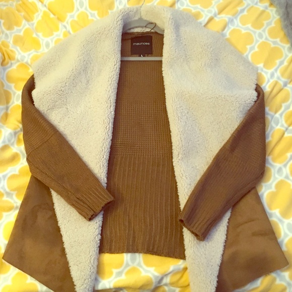 Maurice's suede leather and wool jacket