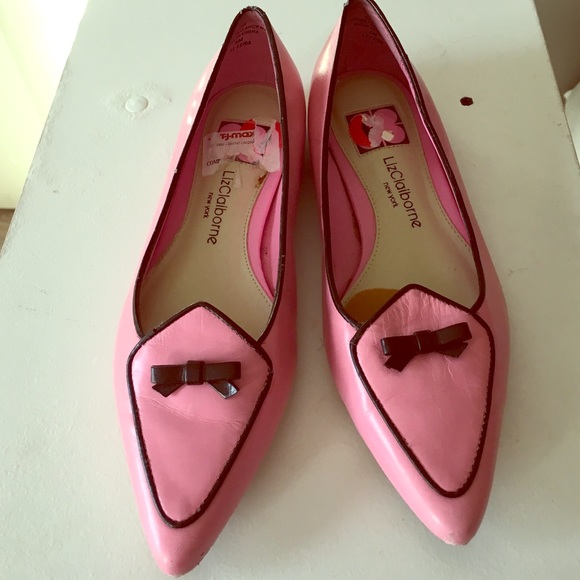 Pink bow Flats size 6 - Picture 1 of 3