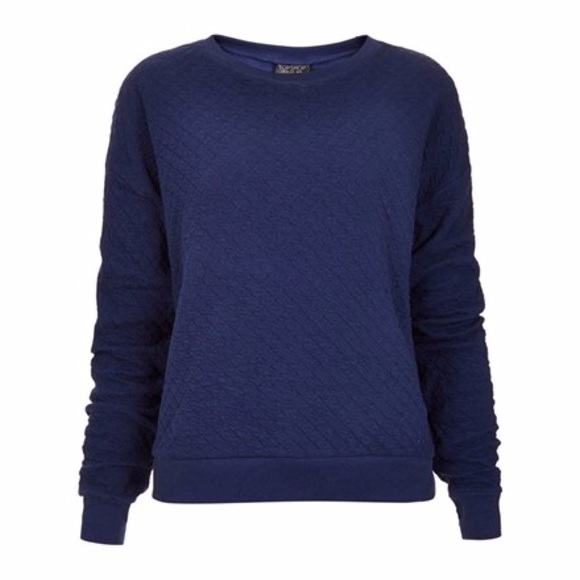 Topshop Tops - Topshop Quilted Sweatshirt