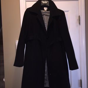 Wool maternity coat