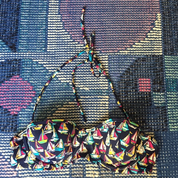 Sailboat J. Crew bikini top