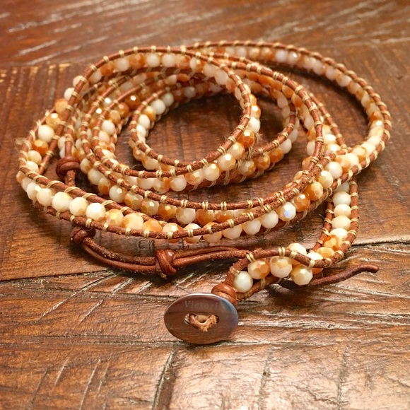 Victoria Emerson leather wrap bracelet