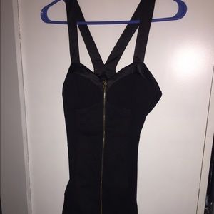 Black zipper dress