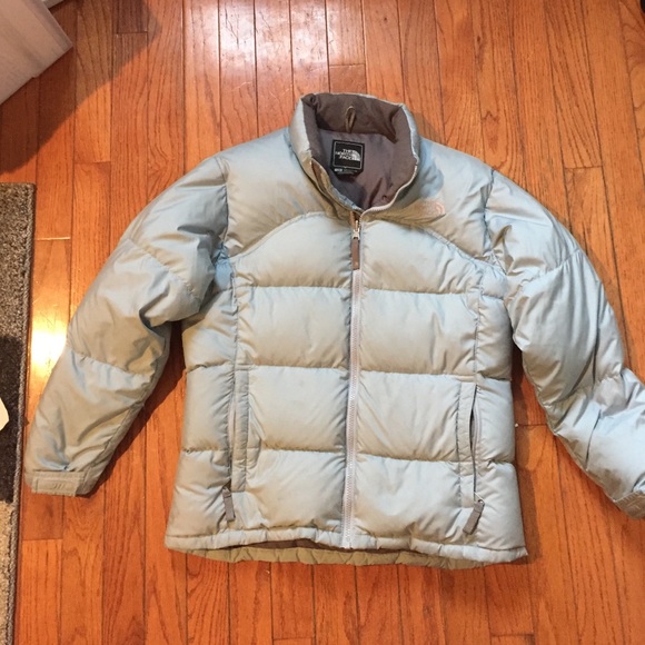 Girls light grey North Face Winter Coat