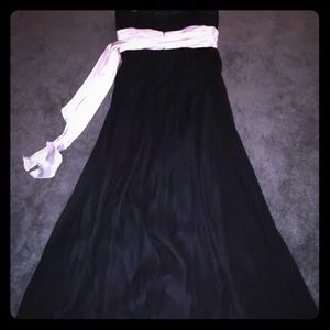 BCBG black/white gown