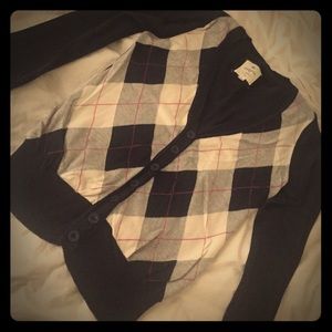 Argyle cardigan