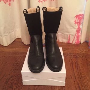 Ralph Lauren Short Black Boots size 7
