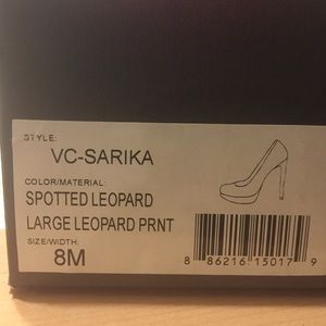 Vince Camuto spotted leopard heels