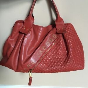Marc Jacobs Red Quilted Leather Irina Tote