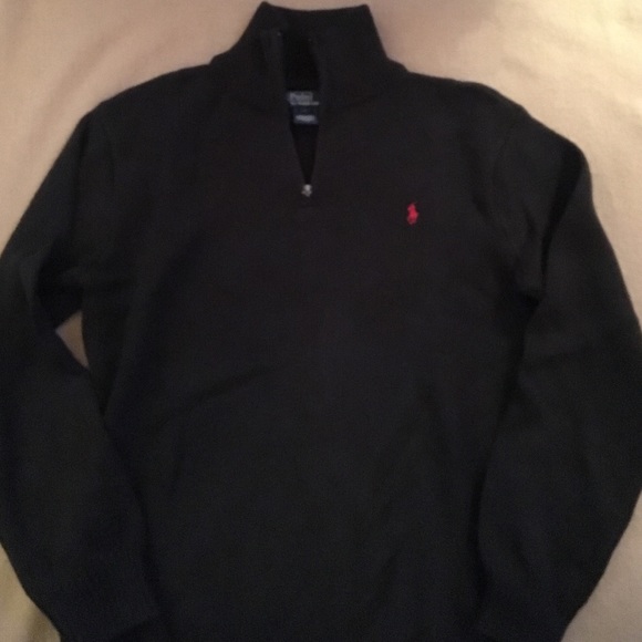 Ralph Lauren Dark Navy Zip Sweater - Picture 3 of 4