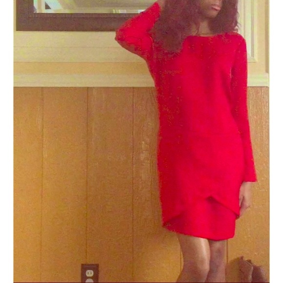 Red 100% Polyester Dress