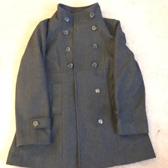 Forever 21 Women's Pea Coat, GRAY, SIZE LARGE. - Picture 1 of 2
