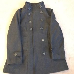 Forever 21 Women's Pea Coat, GRAY, SIZE LARGE.
