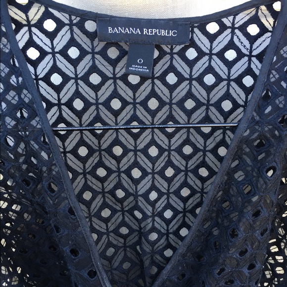 Banana Republic Lace Dress w Waist Tie. Sz 0 - Picture 3 of 4