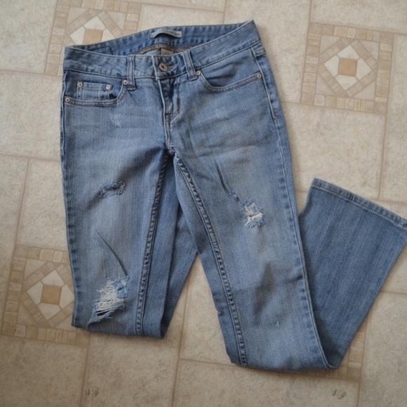 Charlotte Russe Denim - Refuge distressed bootcut jeans