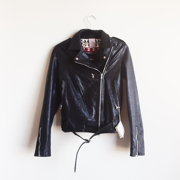 ❌SOLD❌ FREE PEOPLE // Leather Moto Jacket - Picture 3 of 5
