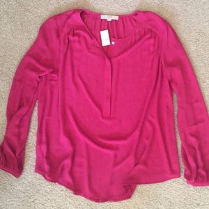 LOFT Blouse, Pink, Large