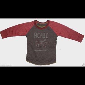 Rowdy Sprout AC/DC Raglan Shirt