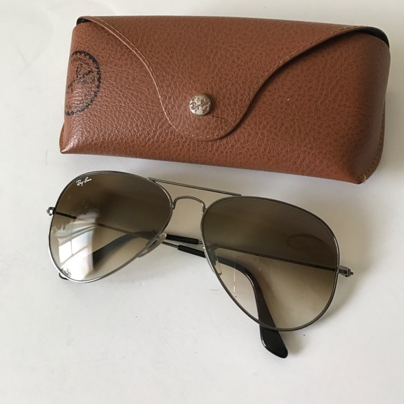 Authentic Ray Ban brown gradient aviators