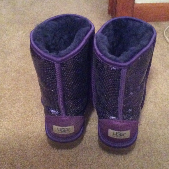 Purple Sequin UGGS - Picture 2 of 4