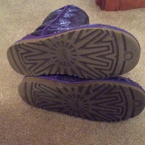 Purple Sequin UGGS - Picture 3 of 4