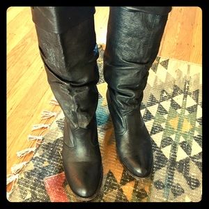 Steve Madden black cowboy style boots Size 8.5